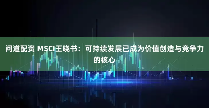 问道配资 MSCI王晓书：可持续发展已成为价值创造与竞争力的核心